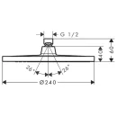 Верхний душ Hansgrohe Crometta S 240 1jet 26723000_2