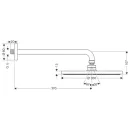Верхний душ Hansgrohe Raindance S 300 1jet c держателем 27493000_2
