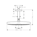 Верхний душ Hansgrohe Raindance Select Е 300 2jet 27384400_2