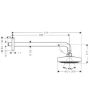 Верхний душ Hansgrohe Raindance Select Е 300 2jet 27385000_2