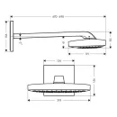 Верхний душ Hansgrohe Raindance Select Е 300 3jet 26468400_2