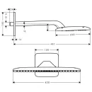 Верхний душ Hansgrohe Raindance Е Air 1jet 420 27372000_2
