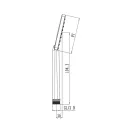 Лейка для душа 1 режим 90х90мм хром LM1411C Lemark_3