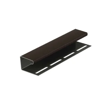 Изображение товара J-профиль Docke шоколад 3000 мм из ПВХ для фасада и облицовки Изображение товара J-профиль Docke шоколад 3000 мм из ПВХ для фасада и облицовки