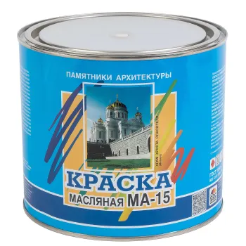 Изображение товара Масляная краска МА-15 Farbitex белая глянцевая 2,5 кг для металла и дерева Изображение товара Масляная краска МА-15 Farbitex белая глянцевая 2,5 кг для металла и дерева