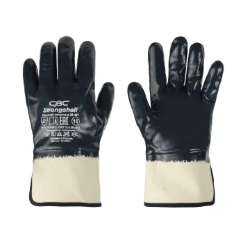 Изображение товара Трикотажные маслобензостойкие перчатки с нитриловым покрытием для защиты рук Изображение товара Трикотажные маслобензостойкие перчатки с нитриловым покрытием для защиты рук