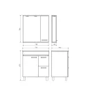Зеркальный шкаф Comforty Манчестер 75 венге_2