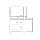 Зеркальный шкаф Comforty Модена 75 белый_2