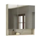 Зеркало шкаф Comforty Парма 80 дуб дымчатый_2