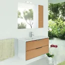 Зеркальный шкаф Comforty Терция 90 кофе_3