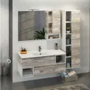 Зеркало шкаф Comforty Турин 120 дуб бежевый_1