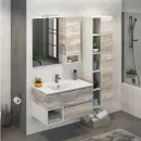 Зеркало шкаф Comforty Турин 75 дуб бежевый_1