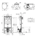 Комплект инсталляция Alcaplast 3 в 1 с унитазом Ideal Standard Tesi Aquablade (4143762)_2