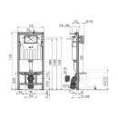 Комплект инсталляция Alcaplast 3 в 1 с унитазом Sanita Аттика Люкс SL D (4137655)_2