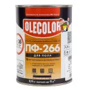 Эмаль ПФ-266 для пола Olecolor красно-коричневая глянцевая 0,9кг_2