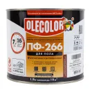 Эмаль ПФ-266 для пола Olecolor красно-коричневая глянцевая 1,9кг_3