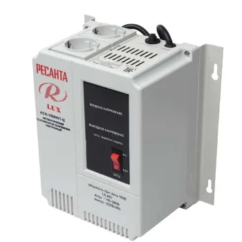 Стабилизатор напряжения настенный Ресанта АСН-1500 Н/1-Ц Lux 1500 Вт 220В