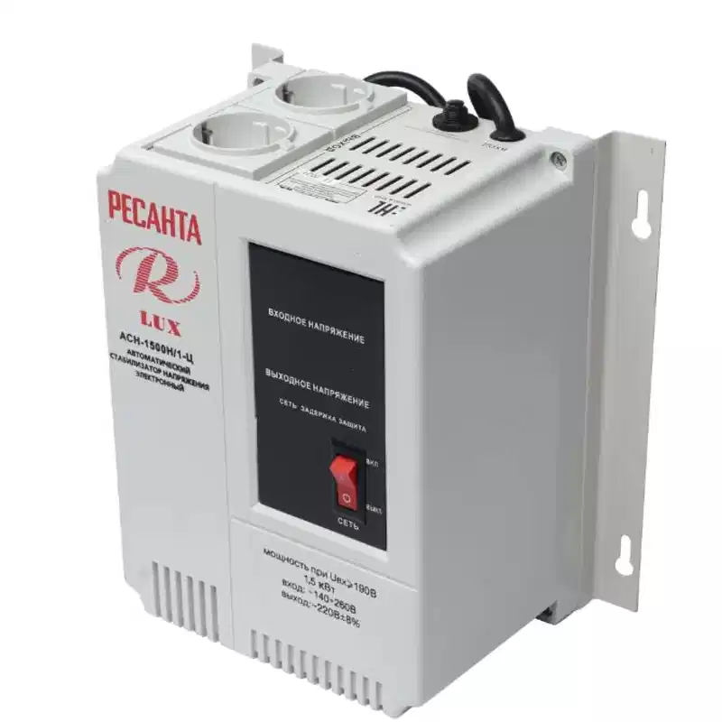 Стабилизатор напряжения настенный Ресанта АСН-1500 Н/1-Ц Lux 1500 Вт 220В_1