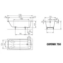 Стальная ванна Kaldewei Cayono 750 170х75 с покрытием Easy-сlean_2