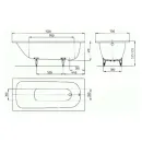 Стальная ванна Kaldewei Saniform Plus 361-1 150х70 с покрытием Easy-сlean_2