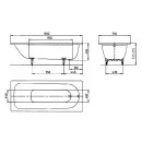 Стальная ванна Kaldewei Saniform Plus 373-1 170х75 с покрытием Easy-сlean_2