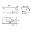Стальная ванна Kaldewei Saniform Plus Star 337 180х80 с отверстиями под ручки с покрытием Easy-сlean_2