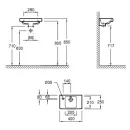 Рукомойник Jacob Delafon Odeon Up 40 E4759G-00 левый_2