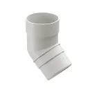 Колено трубы 45° 85мм Docke Premium белое_1
