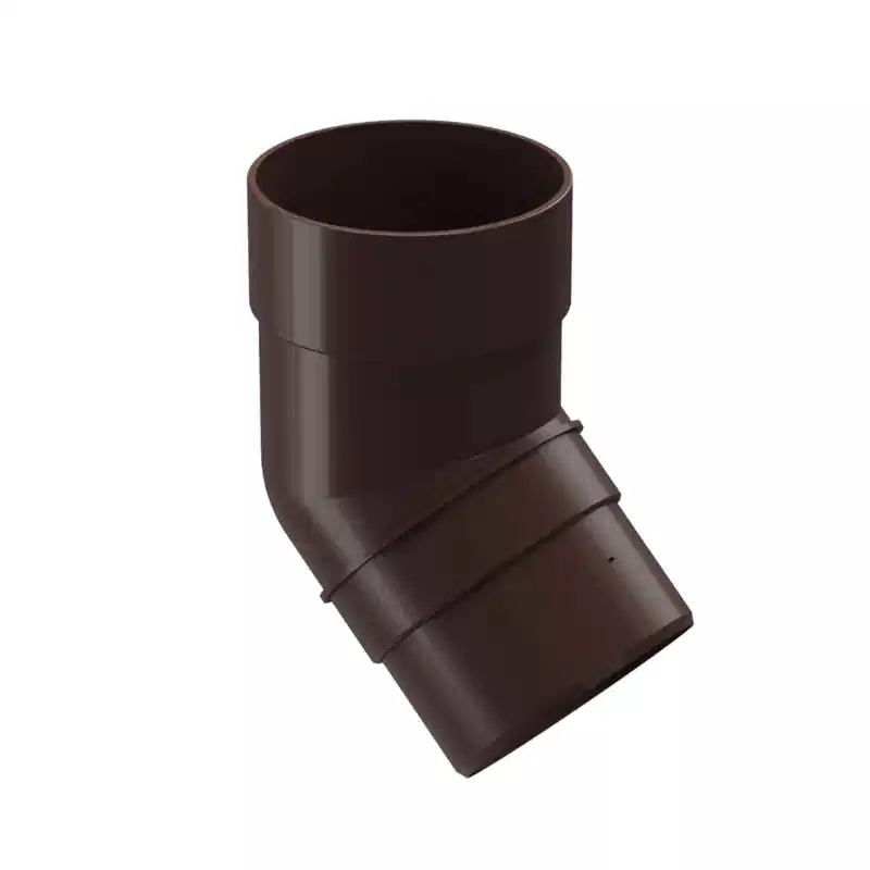 Колено трубы 45° 85мм Docke Premium коричневое_1