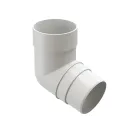 Колено трубы 72° 85мм Docke Premium белое_1