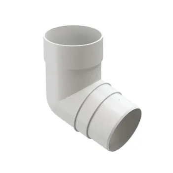 Колено трубы 72° 85мм Docke Premium белое