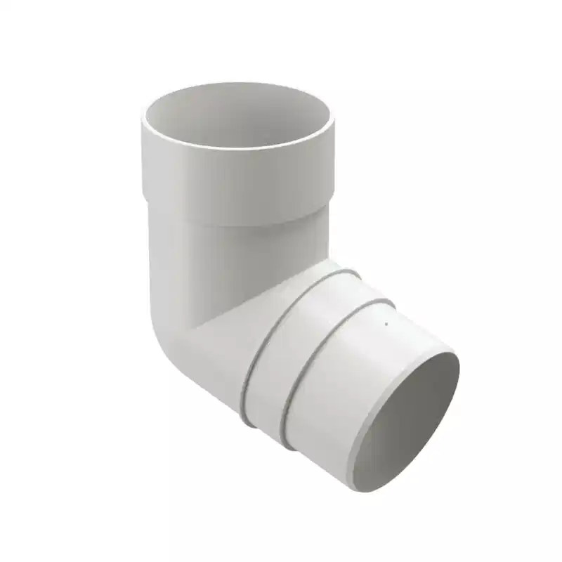Колено трубы 72° 85мм Docke Premium белое_1