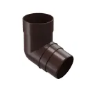 Колено трубы 72° 85мм Docke Premium коричневое_1
