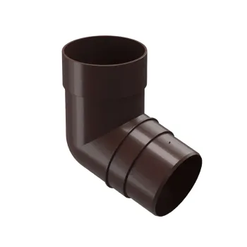 Колено трубы 72° 85мм Docke Premium коричневое