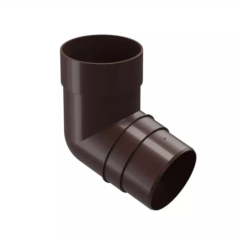Колено трубы 72° 85мм Docke Premium коричневое_1