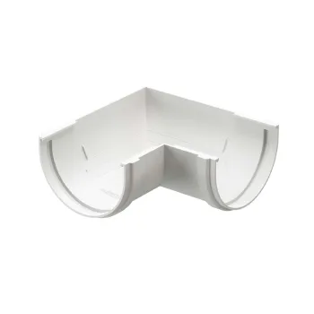 Угол желоба 90° 120мм Docke Premium белый