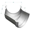 Угол желоба 135° 120мм Docke Premium коричневый_2