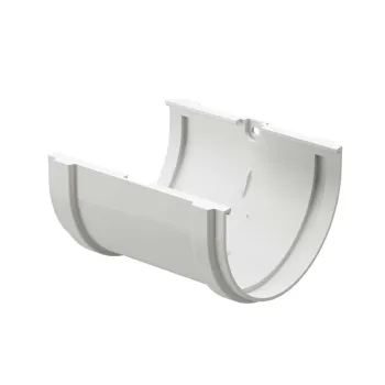 Изображение товара Соединитель желобов Docke Premium пломбир для водосточной системы 120 мм Изображение товара Соединитель желобов Docke Premium пломбир для водосточной системы 120 мм