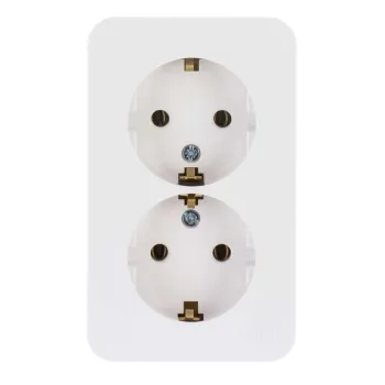 Изображение товара Розетка двухместная накладная с заземлением Blanca белая IP20 Systeme Electric Изображение товара Розетка двухместная накладная с заземлением Blanca белая IP20 Systeme Electric