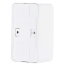Розетка двухместная накладная с заземлением Blanca белая IP20 Systeme Electric_3