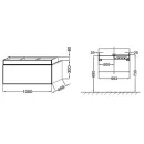 Тумба под раковину Jacob Delafon Terrace 100 (EB1187-274) черный лак_2