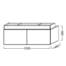 Тумба под раковину Jacob Delafon Terrace 120 (EB1188-G1C) белый лак_2