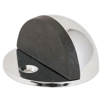 Изображение товара Дверной ограничитель хром Стандарт полусфера из сплава ЦАМ серый Изображение товара Дверной ограничитель хром Стандарт полусфера из сплава ЦАМ серый