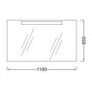 Зеркало Jacob Delafon Presquile 110 EB1110-NF с подсветкой_2