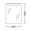 Зеркало Jacob Delafon Presquile 50 EB1107-NF с подсветкой_2