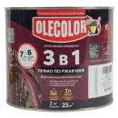 Грунт-эмаль по ржавчине 3в1 Olecolor белая полуглянцевая 2кг_2