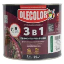 Грунт-эмаль по ржавчине 3в1 Olecolor зеленая полуглянцевая 2кг_2