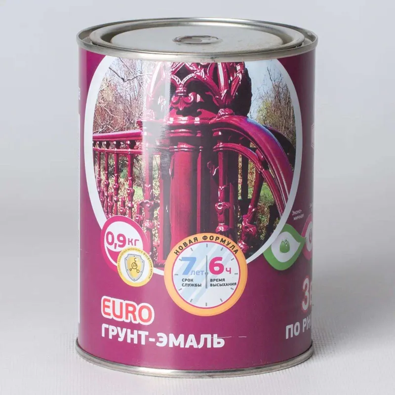 Грунт-эмаль по ржавчине 3 в 1 Olecolor шоколадная 0,9 кг_1