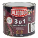Грунт-эмаль по ржавчине 3в1 Olecolor шоколадная полуглянцевая 2кг_1