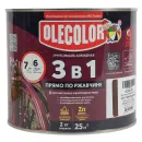 Грунт-эмаль по ржавчине 3в1 Olecolor шоколадная полуглянцевая 2кг_2